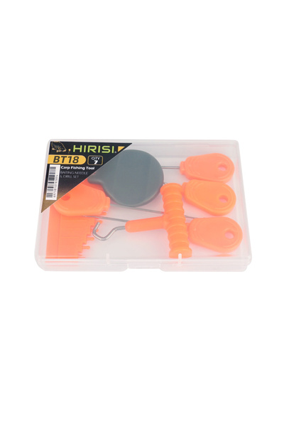 Choice طقم إبر صيد سمك الشبوط 7 في 1 من هيريسي BT18 مع أداة تمرير الخيط ومقبض...
