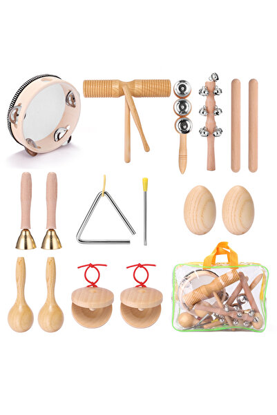 Choice as picture 11Pcs Children Hand Percussion Instruments Kit Portable Kid...