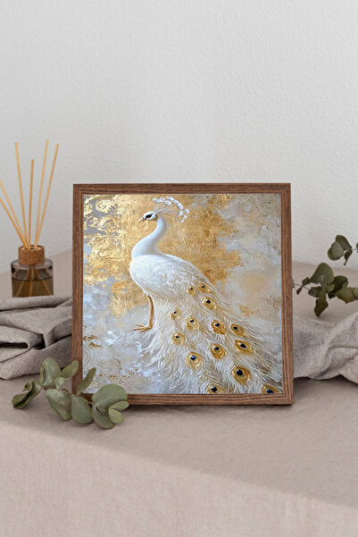 Dekorsiahome Wooden Framed Square Table Tk3473