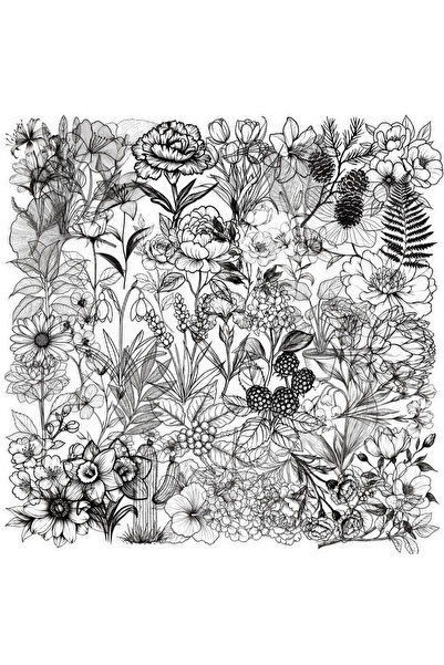 Choice 50 قطعة من ملصقات النباتات الكرتونية من مونروم - ملصقات شفافة من مادة ...