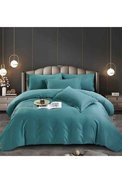 JOJO HOME Damask Duvet Cover Set set, double bed, 6 pieces, Stretchy sheet, 2...