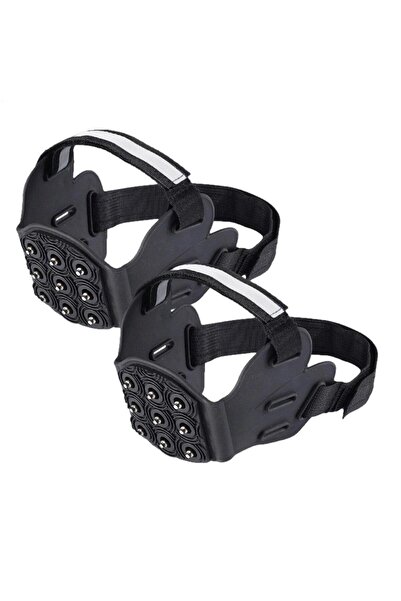 Choice Black 9Teeth Cramp Outdoor Hiking Climbing Snow And Ice Gripper Anti-s...