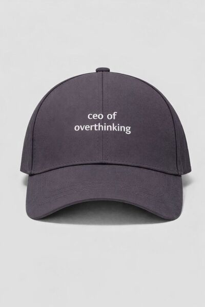 sf collection Unisex Ceo of Overthinking Printed Sports Hat – Adjustable Cott...