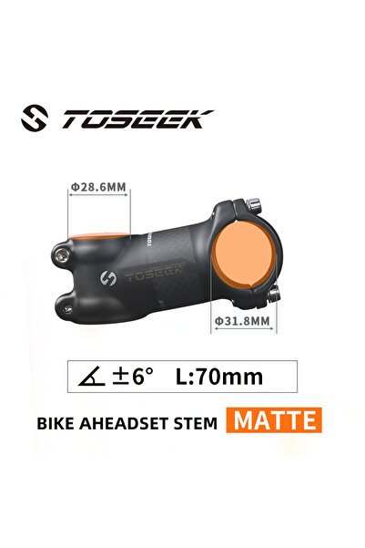 Choice5 Matt-Angle 6-70mm TOSEEK Bicycle Handlebar Stem 28.6-31.8mm Aluminum ...