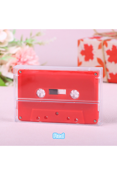 Choice3 Red Audio Cassette Set with Clear Storage Box & 45 Min Blank Tape for...
