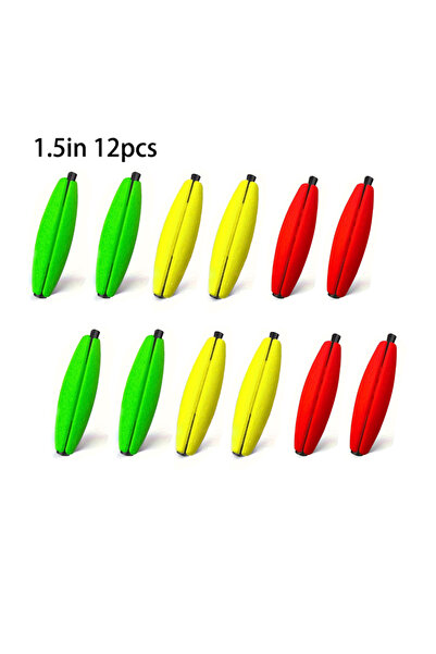 Choice3 عوامات صيد سمك السلور من يوتو، 12 قطعة، مقاس 1.5 بوصة، مزودة بفتحات، ...