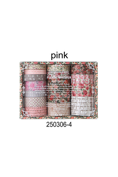 Choice1 علبة تحتوي على 15 لفة من شريط واشي زهري رائع، مناسب لتزيين الدفاتر بن...