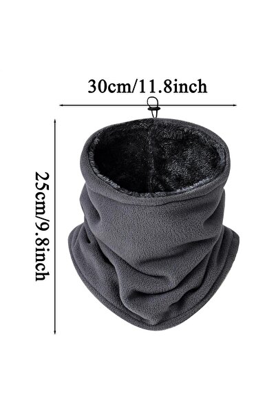 Choice1 Gray Neck Gaiter Winter MotorcycleWarm Fleece Neck Outdoor Warmer Win...