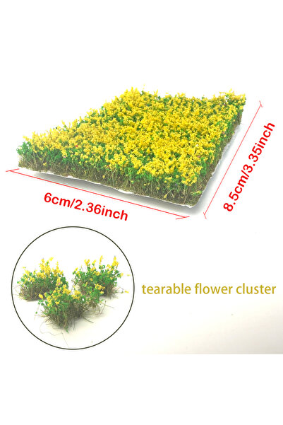 Choice5 مجموعة زهور اصطناعية ملونة 7، 10 مم، مجموعة نباتية، خصلات عشب قابلة ل...
