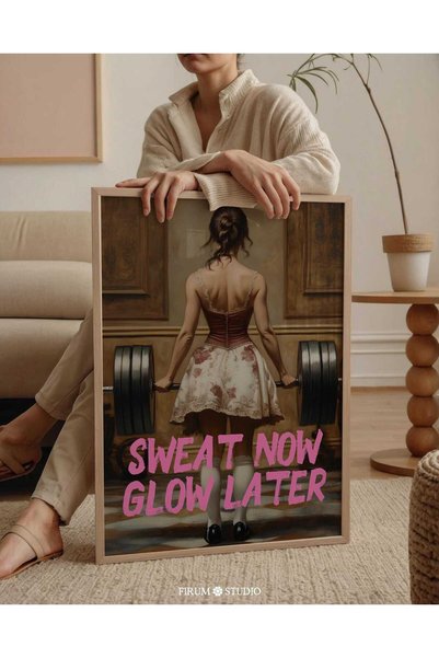 NinaStore Komik Spor Salonu Baskılı Duvar Sanatı – Sıradışı Motivasyonel Egze...