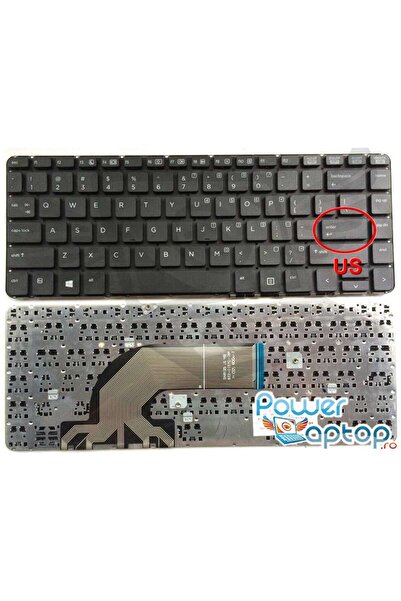 HP Keyboard ProBook 645 G1 US layout without small enter frame