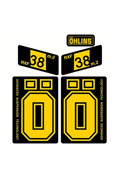 Choice a set 5Pcs Mountain Bike Front Fork Sticker Ohlins RXF38 m.2 Shock Cha...