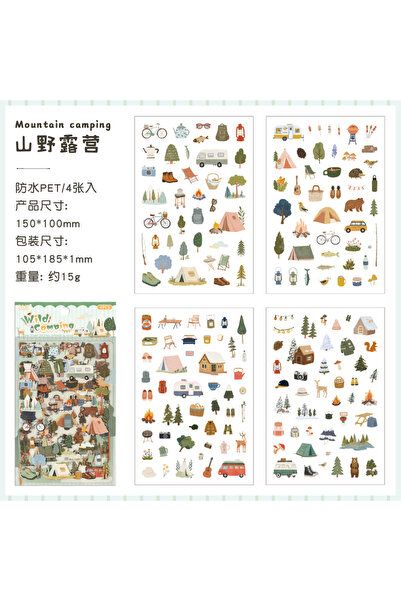 Choice1 E5 4/24 Sheets Cute Magazine Scrapbooking Stickers Pack DIY Junk Jour...