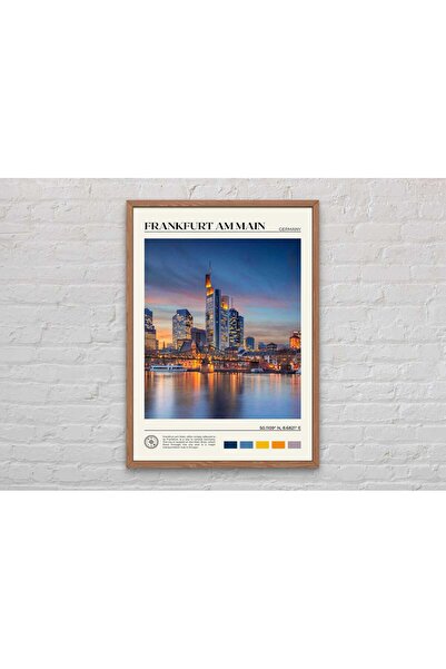 NinaStore Gerçek Fotoğraf / Frankfurt am Main Baskısı / Frankfurt Duvar Sanat...