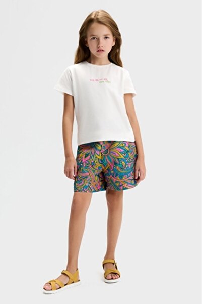 nk kids 31311 Royal T-Shirt 8/14 Ecru-Fuchsia