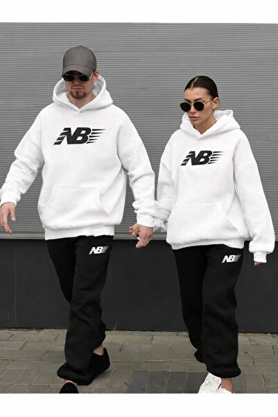 Flaubert Unisex Printed Oversized Sweatshirt - Sweatpants 2-Piece Set 00