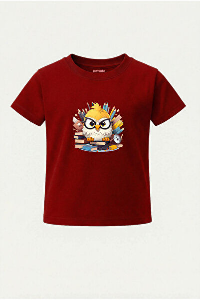 nirvoda Παιδικό μπλουζάκι με στάμπα Student Chick για παιδιά