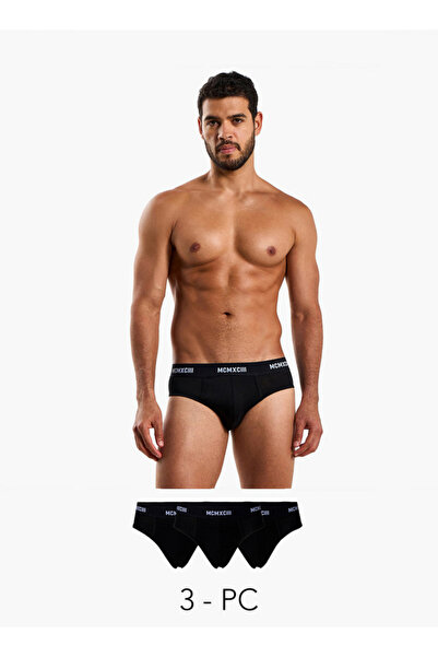 FAV سراويل داخلية قطن مطبوع للرجال - عبوة من 3 قطع