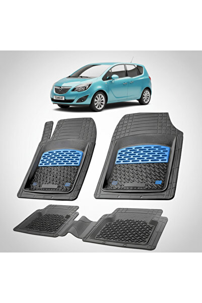 TEAMCAR Πατάκια δαπέδου συμβατά με Opel Meriva B MPV 2010-2017 | Μπλε