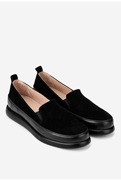 Dasha Women's black Leather loafers