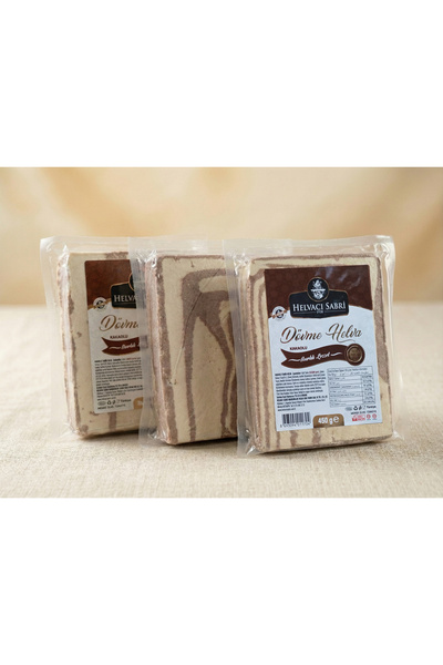 HELVACI SABRİ Kakaolu Dövme (Tahin) Helva 450 GR