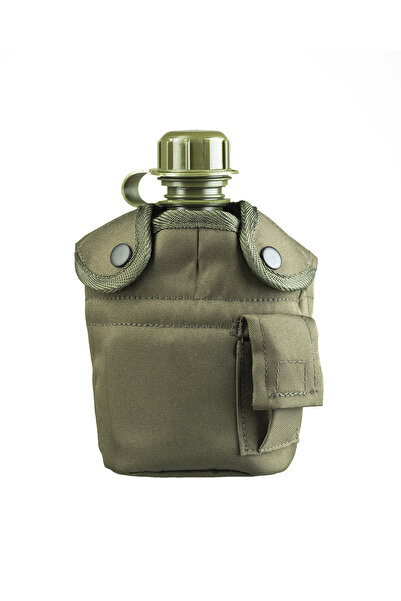 Mil-Tec US Style water bottle with aluminum cup - Olive