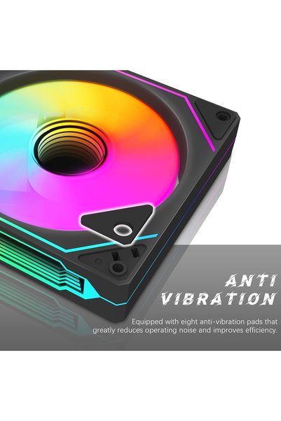 Archon Spectre Pro Argb 5X120Mm Silent Professional Argb Case Fan