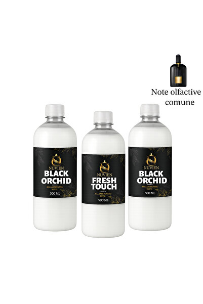 Nuvien Set of 3 Concentrated Fabric Conditioner, 3x500ml, 2x Black Orchid ins...