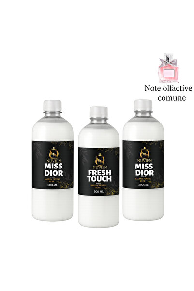 Nuvien Set of 3 Concentrated Fabric Conditioner, 3x500ml, 2x fragrances inspi...