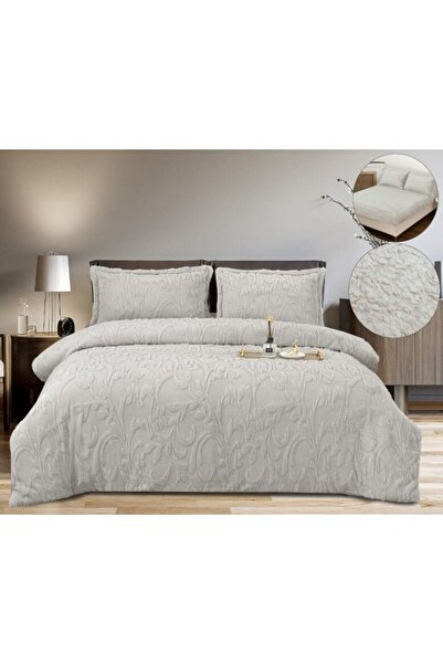 Casa Pucioasa Duvet Cover Set Set - 4 Pieces, Cocolino with Fur and Stretchy,...