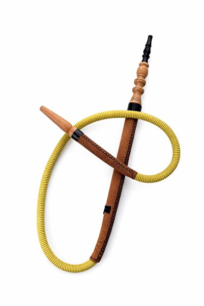 ALTOĞ NARGİLE Naimi Berceste Deri Marpuç -KAHVERENGİ-