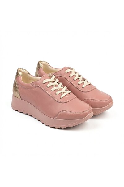 PaulStyle Adidasi dama nud-auriu, piele naturla, Villa-Prn - Nud-auriu / 35