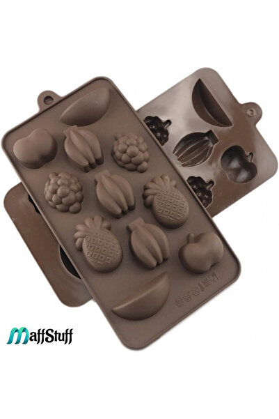 MaffStuff Formă silicon pentru bomboane și gheață 21 x 10 x 1 cm model fructe...