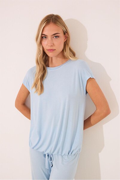 Perspective Women Secret Blue Stone Detailed Pajama Set