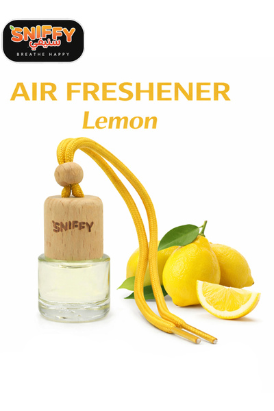 sniffy Lemon Air Freshener – Organic, Alcohol-Free, All-Season Car & Home Fra...
