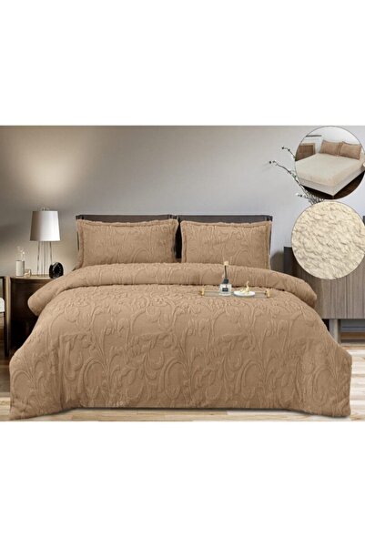 Casa Pucioasa Duvet Cover Set Set - 4 Pieces, Cocolino with Fur and Stretchy,...