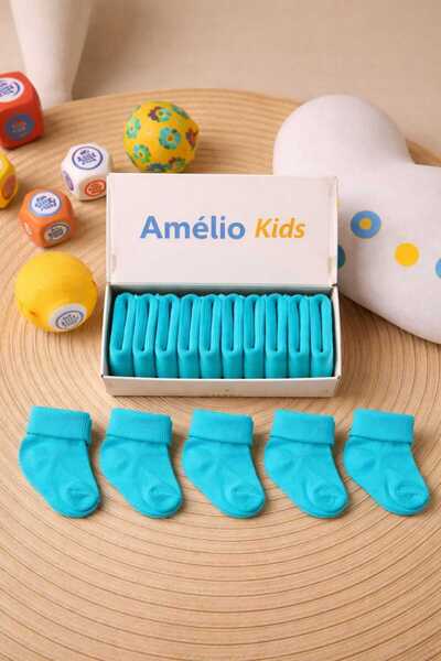 Amélio Kids Organic Cotton Unisex 5-Piece Boxed Premium Newborn Baby & Childr...