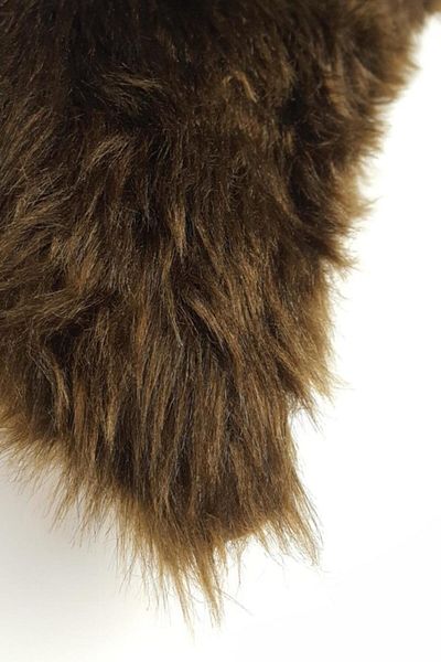Paris Life Plush Throw Pillow Cover Dark Brown Washable Long Pile Single - Dark Brown (1pc)