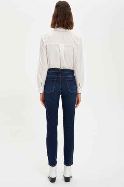 DeFacto Women's Blue Straight Jeans Pants S1441AZ20AU