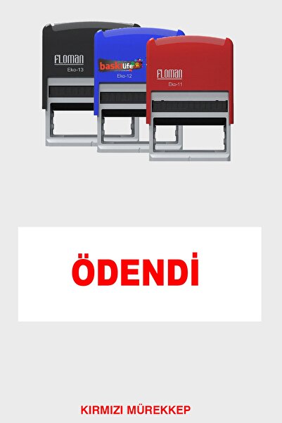 Baskı Life Hazır Işlendi Kaşesi Otomatik Kaşe Kırmızı Mürekkep