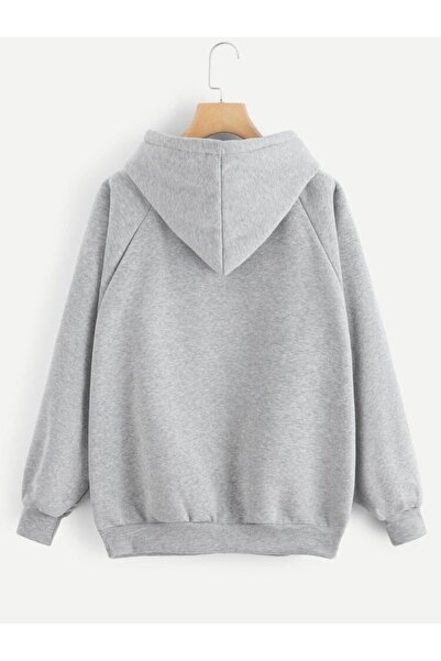 Relax family xf Φούτερ με στάμπα Grey Moon Oversize