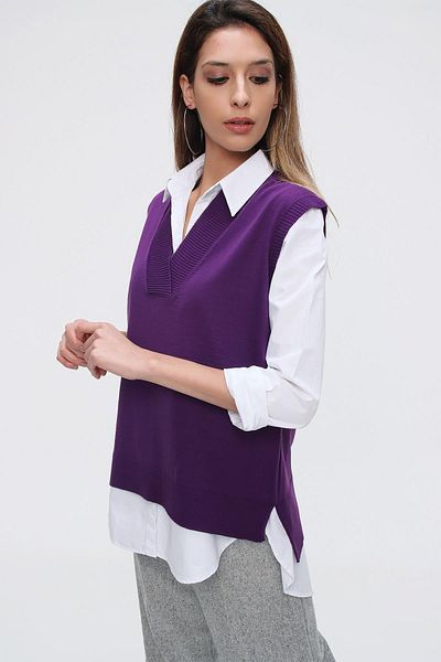 CHUBA Purple Knitwear Women's Sweater - 21w124