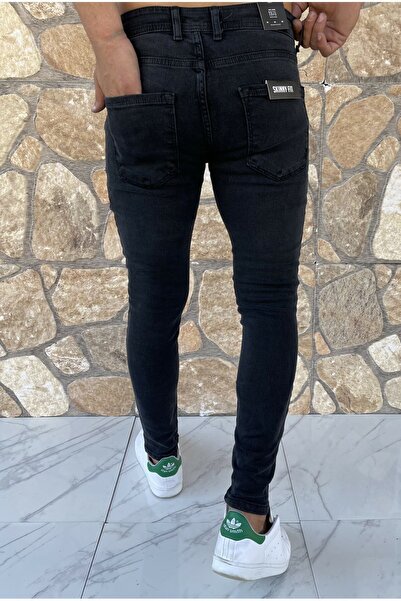 çerme Men's Jeans Skinny Fit Lycra Anthracite Tabs