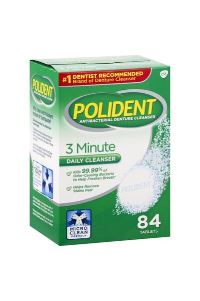 Polident 3 Minute Protez Diş Temizleme Tableti 84 Adet