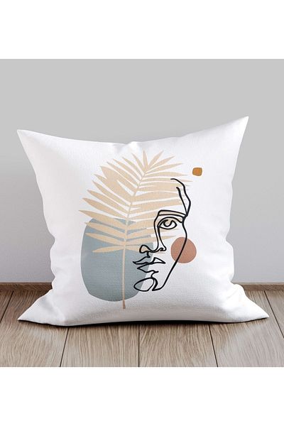 Rey Home Humanica Pillow Cushion Cover, 43x43 Cm, Double Sided, Suede