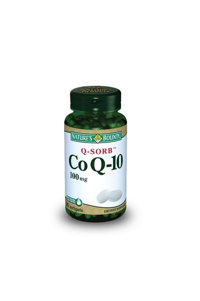 Nature's Bounty Q-sorb Coq-10 Food Supplement Containing Coenzyme Q-10 100 Mg 30 Gelatin Capsules