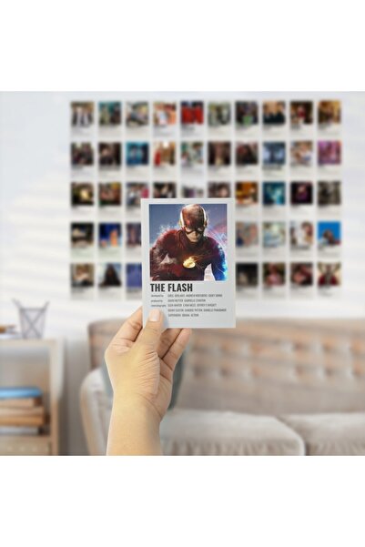 Postifull Film Afişleri Polaroid Duvar Poster Seti - Arkası Yapışkanlı Poster Kolaj Seti - 50 Adet, Kutulu Set