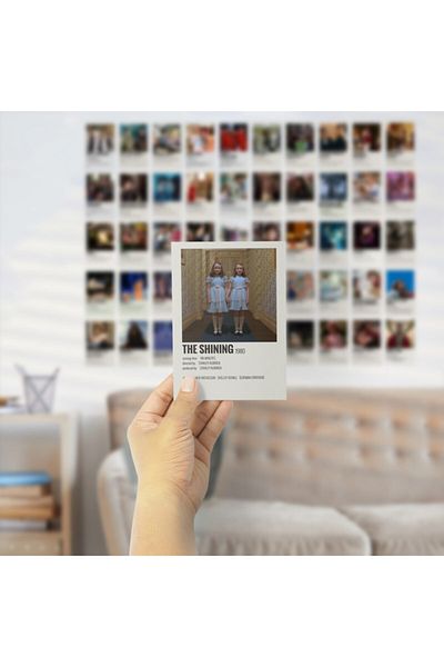 Postifull Αφίσες ταινιών Polaroid Σετ αφίσας τοίχου - Κιτ κολάζ αφίσας με αυτοκόλλητη πλάτη - 50 τμχ, σετ σε κουτί
