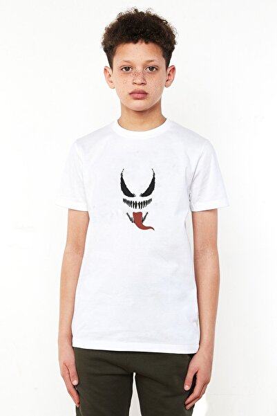 QIVI Unisex dečija bela majica