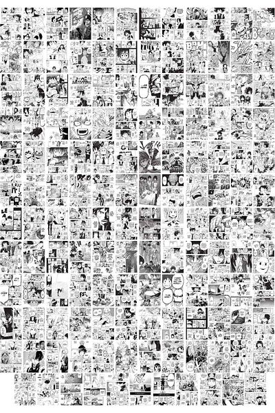 Postifull Σετ αφίσας Anime "my Hero Academia" - 144 τμχ Κολάζ Manga με Αυτοκόλλητο Πίσω 10cm*15cm
